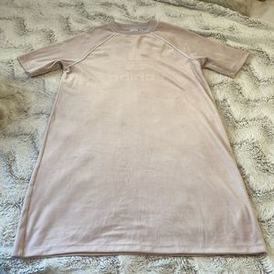 Adidas lilac velour t-shirt dress